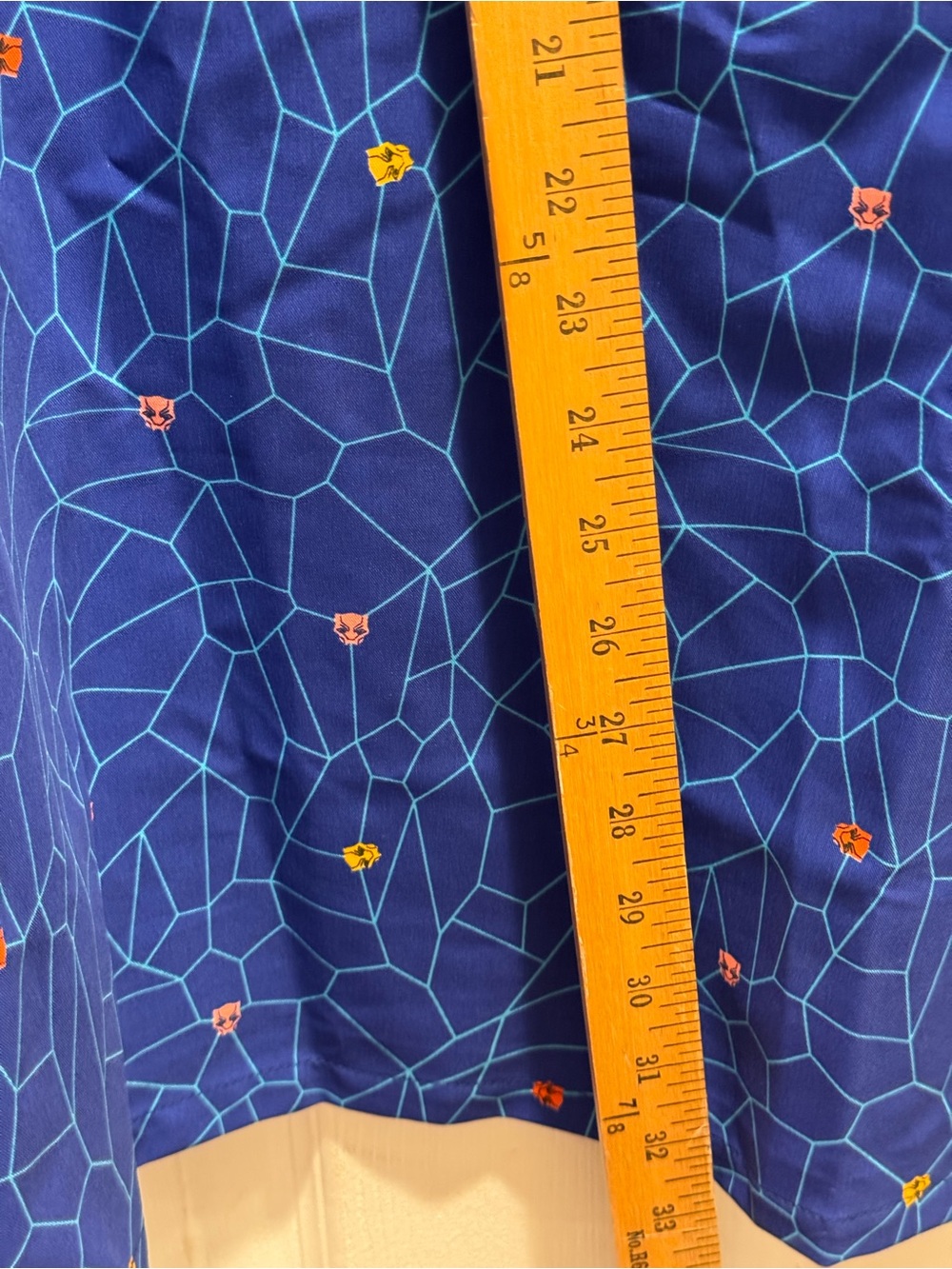 Marvel Blue Short Sleeve Zip-Front Tee with Orange & White Trim - Picture 7 of 10